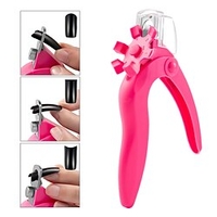 Coupe-ongles en acrylique coupe-ongles en acier inoxydable réglable coupe-ongles artificiels pour faux ongles manucure miniinthebox