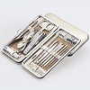 coupe-ongles ensemble 16 pièces coupe-ongles coupe-ongles en acier inoxydable pédicure coupe-ongles ensemble d