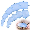 couvercles extensibles en silicone accessoires de cuisine accessoires en silicone réutilisable réglable 12pcs 6pcs pour le bol de fruits et légumes couvre les contenants pour garder les aliments frais miniinthebox