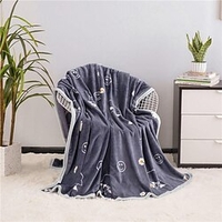Couverture confortable en velours de vison nuage doux couverture floue couvertures moelleuses pour canapé et lit couverture décorative légère miniinthebox
