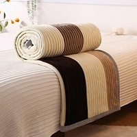 cryptage doux martre velours jeter couverturecorduroy multi-fonction salon chambre canapé voyage couverturestoute la saison léger super doux confortable couverture pour lit ou canapé miniinthebox