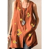Débardeur Camisoles Femme du"idien Vacances Fin de semaine Fleur Spot Multicouleur Sans Manches Imprimer Col en U Décontractée Vêtement de rue Vert Bleu Vert Claire Hauts Standard S / 3D effet miniinthebox