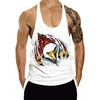 Débardeur Gilet Homme Estampage à chaud Imprimés Photos Oiseau Grande Taille Col Ras du Cou Imprimer Sans Manches du"idien Des sports Vacances Standard Mélange de Coton Mode Classique Designer miniinthebox
