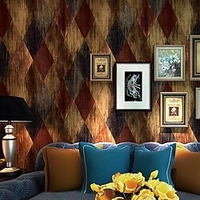 décoration géométrique de la maison vintage revêtement mural,  pvc / vinyle matériel adhésif requis papier peint,  revêtement mural de la chambre miniinthebox