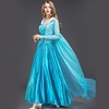 Déguisement Halloween Femme Princesse Conte de Fée Elsa Reine des Neiges robe de vacances Robe Costume de Cosplay Noël Halloween Carnaval Satin / Tulle Coton Bleu Costumes Carnaval miniinthebox