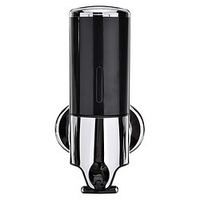 distributeur de savon mural salle de bain douche pompe distributeur pour gel douche shampooing savon noir (500ml) miniinthebox