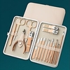 Ensemble de coupe-ongles en acier inoxydable doré rose ensemble d
