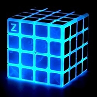 ensemble de cubes de vitesse cube magique iq cube 4 4 4 cube magique anti-stress cube de puzzle thème classique brille dans le noir illuminé cadeau de jouet pour adultes miniinthebox