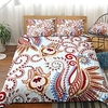 Ensemble de housse de couette 3 pièces à imprimé floral ensembles de literie d