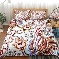 Ensemble de housse de couette 3 pièces à imprimé floral ensembles de literie d
