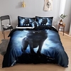 Ensemble de housse de couette 3 pièces à motif animal ensembles de literie d