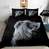 Ensemble de housse de couette 3 pièces à motif animal ensembles de literie d