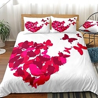 Ensemble de housse de couette 3 pièces à motif papillon ensembles de literie d