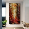 fait à la main peint à la main art mural abstrait moderne leonid afremov paysage décoration de la maison décor toile roulée pas de cadre non étiré miniinthebox