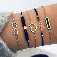 Femme Bracelets Texturé Plein Air Cœur Bracelet miniinthebox