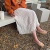 Femme Jupe Midi Polyester Noir Blanche Jupes Ruché Mode Casual"idien Fin de semaine Taille unique miniinthebox