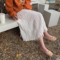 Femme Jupe Midi Polyester Noir Blanche Jupes Ruché Mode Casual"idien Fin de semaine Taille unique miniinthebox