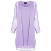 Femme Robe deux pièces manche longue Eté - chaud Ceinture Non Incluse Violet XXL 3XL 4XL 5XL miniinthebox