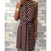 Femme Robe Fourreau Robe Longueur Genou Vert Noir Vin Gris Bleu Marine Jaune Sans Manches Pois Bijoux chaud Elégant Mince S M L XL XXL 3XL 4XL 5XL miniinthebox