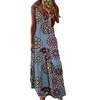 Femme Robe Trapèze Robe longue maxi Vert Bleu Blanche Noir Rose Claire Vin Fuchsia Bleu Poudré Bleu Roi Rouge Sans Manches Floral Printemps Eté Col en V Décontractée 2022 S M L XL XXL 3XL 4XL 5XL miniinthebox