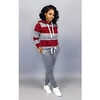 Femme Sweat-shirt Survêtement Ensembles de pantalons Joggings Pantalon Jogging Actif Vêtement de rue Blanche Jaune Sport extérieur Casual Bloc de couleur Cordon Imprimer Capuche S M L XL XXL miniinthebox
