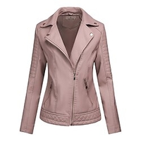 Femme Veste Veste en similicuir du"idien L