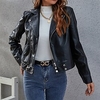 Femme Veste Veste en similicuir Plein Air du"idien Sortie Printemps Eté Normal Manteau Standard Etanche Coupe Vent Casual Vêtement de rue Veste Manches Longues Couleur unie Fermeture éclair miniinthebox