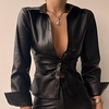 Femme Veste Veste en similicuir Plein Air Sortie Extérieur Printemps Eté Normal Manteau Standard Respirable Casual Veste Manches Longues Couleur unie Rétro Noir Jaune Vin miniinthebox