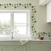 feuilles vertes vignes botanique stickers muraux décoratif stickers muraux pvc décoration de la maison sticker décoration murale 1 pc 6016 cm pour chambre salon miniinthebox