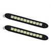 Feux de jour 10 ampoules led dc 10w 500 lm cob conduite lumière du jour brouillard étanche anti-poussière lumière 2 pièces miniinthebox