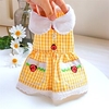 fleur dentelle chien robe chat princesse jarretelles costume chiot tutu floral arc vêtements chiot broderie jupe pour chats teddy chien petit moyen chiens miniinthebox