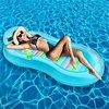 flotteurs de piscine chaise longue de piscine pour adultes avec porte-gobelet et appui-tête grand flotteur de piscine gonflable radeau de piscine inclinable portable eau hamac lac radeau amusement miniinthebox