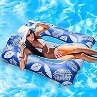 Flotteurs de piscine,  flotteurs de piscine gonflables pour adultes - flotteurs de piscine jarler 4 en 1 appui-tête repose-nuque hamac salon portable enfants adulte siège en maille flotteur de piscine miniinthebox