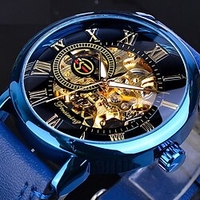FORSINING Montre mécanique pour Homme Hommes Analogique Remontage automatique Le style rétro Décontractée Classique Gravure ajourée Alliage Cuir / Deux ans / Deux ans miniinthebox