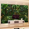 Forêt tropicale humide fleurs plantes feuilles vertes chambre murale décoration de la maison fond mur personnalisé sans soudure tissu mural miniinthebox