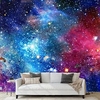 Galaxy papier peint mural ciel étoilé revêtement mural autocollant peler et coller amovible pvc/vinyle matériau auto-adhésif/adhésif requis décoration murale pour salon cuisine salle de bain miniinthebox