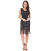 Gatsby le magnifique Charleston Les rugissantes années 20 1920s Robe de cocktail Robe vintage Robe à clapet Robe Déguisement Halloween Robes de bal Femme Paillettes Dentelle Costume Vintage Cosplay miniinthebox