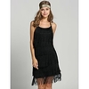 Gatsby le magnifique Charleston Les rugissantes années 20 Années 1920 Vingtaine Robe de cocktail Robe vintage Eté Robe à clapet Costume de fête Bal Masqué Robe de bal Femme Franges Costume Argent miniinthebox