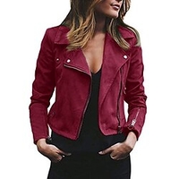 Gilet Veste décontractée Femme Plein Air du"idien Casual Fête de la Saint-Patrick Poche Normal Manteau Rose Claire Rouge vin Vert Automne L