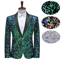 Hippie Disque Disque Années 80 Manteau Bal Masqué Homme Costume Vintage Cosplay Soirée / Fête Festival manche longue Manteau / Paillette miniinthebox