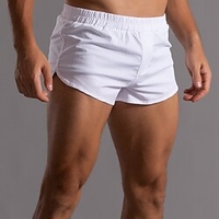 Homme à la mode Décontracté / Sport Short Taille elastique Court Pantalon Sport extérieur du"idien Micro-élastique Couleur unie Confort Respirable Taille médiale Blanche Noir Rose Claire Bleu miniinthebox