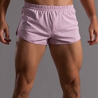 Homme à la mode Décontracté / Sport Short Taille elastique Court Pantalon Sport extérieur du"idien Micro-élastique Couleur unie Confort Respirable Taille médiale Vert Bleu Rose Claire Grise Café miniinthebox