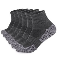Homme 6 paires Chaussettes Chaussette Chaussettes de Course Chaussettes de Randonnée Mode Confort Coton Couleur Pleine Casual du"idien Des sports Chaud Printemps,  Août,  Hiver,  Eté Noir 1 Noir miniinthebox