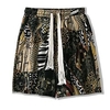 Homme basique Hawa en Short Short de plage Poche Conception de cordon élastique Longueur genou Pantalon Décontractée Des sports Non Elastique Imprimés Photos Extérieur Des sports Taille médiale Noir miniinthebox