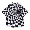 Homme Chemise 3D Print Imprimés Photos Col rabattu Noir Plein Air Casual Manche Courte Bouton bas Imprimer Vêtement Tenue Mode Vêtement de rue Design Flexible miniinthebox
