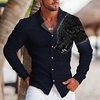 Homme Chemise Animal Loup Imprimés Photos Col rabattu Vin Bleu Violet Vert Extérieur Plein Air manche longue Bouton bas Imprimer Vêtement Tenue Sportif Mode Vêtement de rue Design miniinthebox