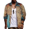 Homme Chemise Carte Imprimés Photos Col rabattu Kaki Extérieur Plein Air manche longue Bouton bas Imprimer Vêtement Tenue Mode Design Casual Flexible miniinthebox
