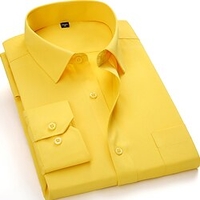 Homme Chemise Chemise boutonnée Chemise à col Col rabattu Toutes les Saisons manche longue Noir Blanche Jaune Imprimés Photos Mariage Travail Vêtement Tenue miniinthebox