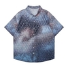 Homme Chemise Chemise hawa enne 3D Print Imprimés Photos Bulle Col rabattu Bleu Extérieur Plein Air Manches courtes Bouton bas Imprimer Vêtement Tenue Tropique Mode Hawa en Design miniinthebox