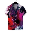 Homme Chemise Chemise hawa enne Animal Abstrait Imprimés Photos Col rabattu Noir Rouge Bleu Violet Gris Plein Air Casual Manches courtes Bouton bas Imprimer Vêtement Tenue Tropique Mode Hawa en Design miniinthebox